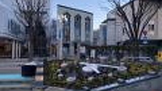 花時計がある一画に癒される