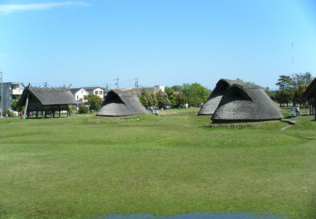 古代の村が再現されています