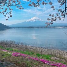 河口湖です。