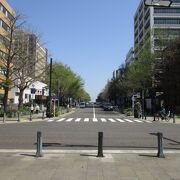 日本初の西洋式街路です。