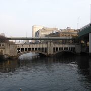 中之島の南側をゆったり流れる河川