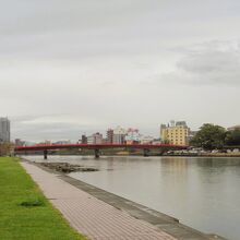 川下方向の風景