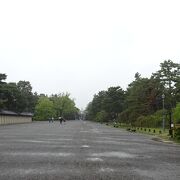 今出川駅と丸太町駅の駅一個分の広さです。