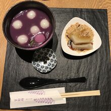 イートインのみの藤のおしるこ