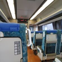 あしずりの車内です