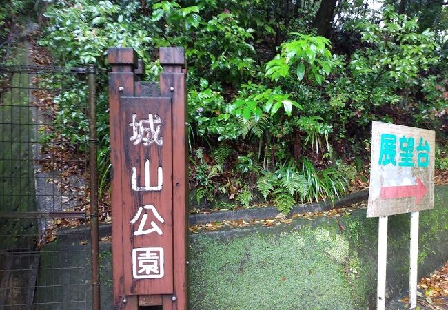 展望台がある大きな公園