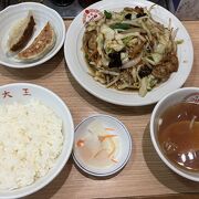 蒲田つけ麺大王550円日替ランチ肉野菜炒め定食