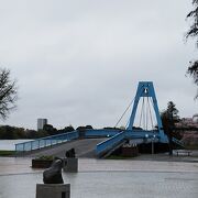 水元公園の中にある歩行者のための橋です