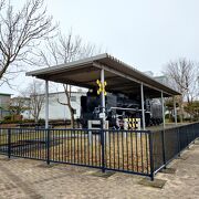 かつて根室本線や釧網本線を走っていたSLのある公園