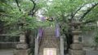 ラブホ街に建っています