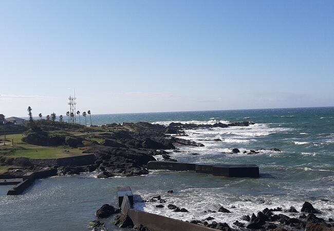 太平洋の大海原を望む