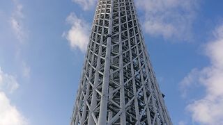 スカイツリー　下から上から