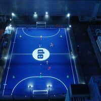 屋上で元気よくスポーツしてます！部屋からの眺望