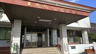 中央公民館の新館と別館にまたがって、資料館になっている