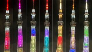 ∑d(ﾟ∀ﾟd)『Wishing upon the TOKYO SKYTREE TOWN』☆ディズニーマジック！東京スカイツリーが（ディズニー１００）で染まりました♪
