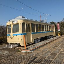 1972年に廃止された横浜市電の車両が保存されています。