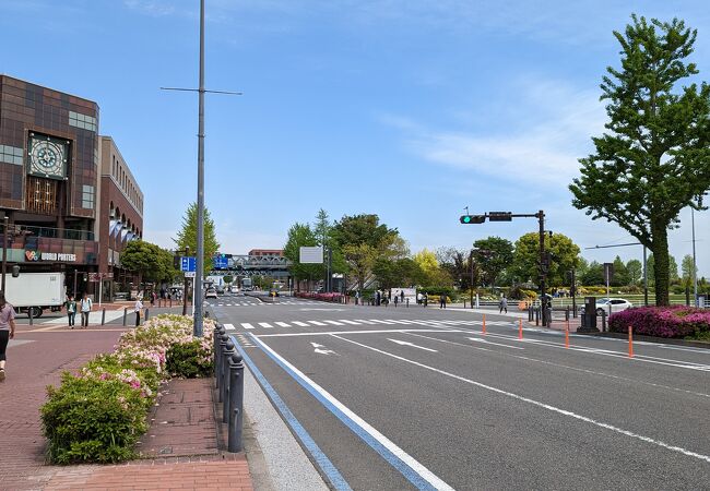 通りにはワールドポーターズ、ナビオス横浜、アパホテルなどもあり、景観の良い通りです。