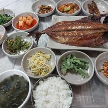 安東名物　干しサバ定食