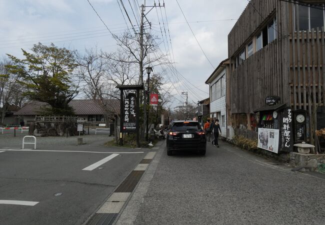 阿蘇神社の門前町にある湧き水飲み場