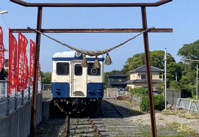 阿字ヶ浦駅のホームにあります