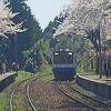 さくらとローカル列車　能登さくら駅