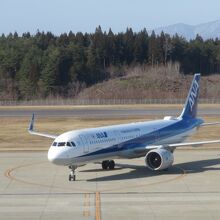 全日空機を見ています