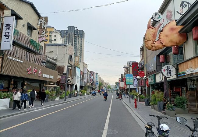 通り沿いには日本料理の飲食店がひしめき合っていて、中国に居るとは思えない雰囲気でした。