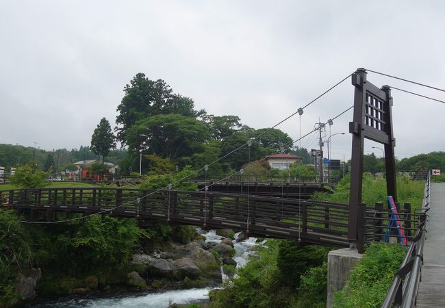 面白い形の吊り橋