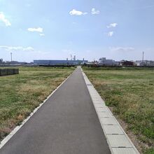 街一つ分の被害の跡地のため、広い公園