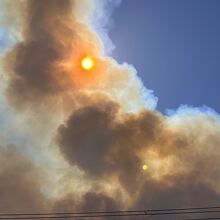 まるで山火事