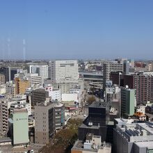 富山駅方面の眺め