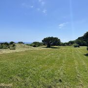 喜界島の高台の南端にある公園