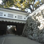 岡山城の天守閣がある公園