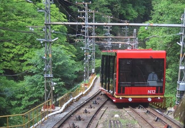 南海高野線の終点極楽橋駅から高野山駅まで