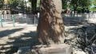 花川戸公園内に石碑が立っています