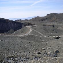 建設中の遊歩道