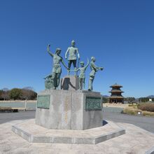 歴史公園鞠智城防人像