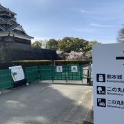 復興中の熊本城