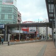 日曜日の平和通り商店街