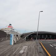 横浜港から飛鳥IIに乗船