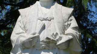 伊達政宗が一時期居城とした岩出山城があった場所