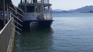 2022年５月26日の天橋立桟橋14時30分発一の宮桟橋行きの船内の様子について