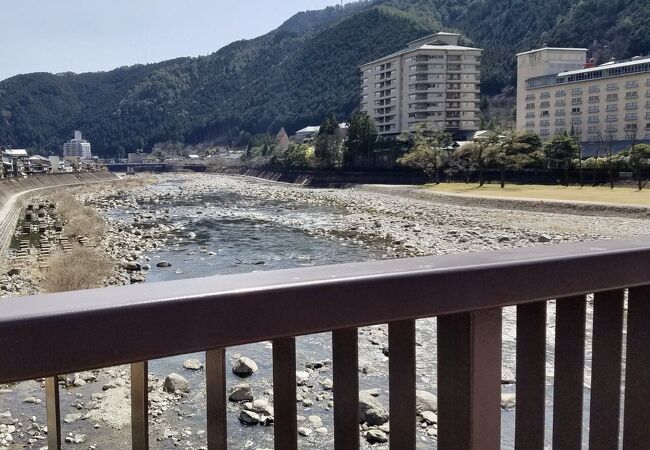 下呂温泉を流れる飛騨川