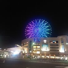 夜はイルミネーション