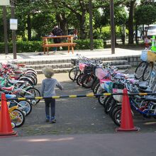 貸し自転車もあります