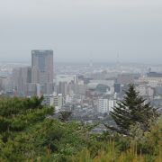 金沢市街が一望できます。オススメのところです。クルマでどうぞ。