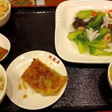 イカと青梗菜の広東風炒め