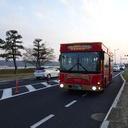 バスに乗りながら宍道湖の夕日を観るのもよい