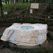 湧水量は1日100トン