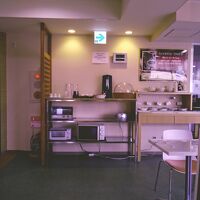 朝食が取れるカフェエリア。